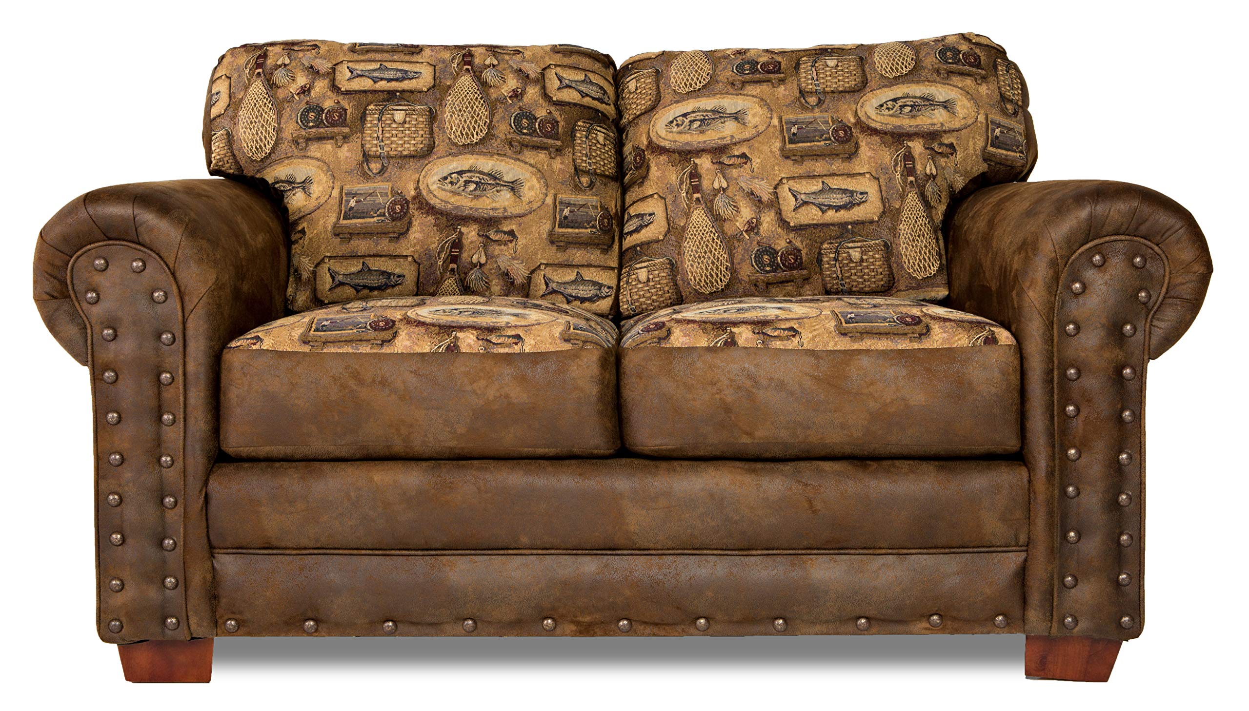 American Furniture Classics Model River Bend Loveseat, Brown